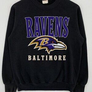 Baltimore Ravens Sweatshirt Retro NFL Vintage Football Crewneck Fan Gift 05